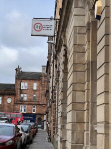 Glasgow Women's Library sign and building