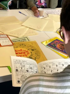 A selection of UK feminist magazines at the Activist Legacies Roundtable May 2024