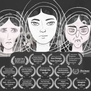 Lost Voices screenshot with the 14 selected screenings Film Festival Laurel Wreaths