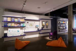 Re:Pig at Science Gallery London as Part of the Vital Signs exhibition, credits George Torode. The project focuses on industrial pig farming in the UK