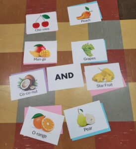 Fruit Salad Catch composed by Heaton Rainbows, aged 5-7, to the tune of O My Love, 2025