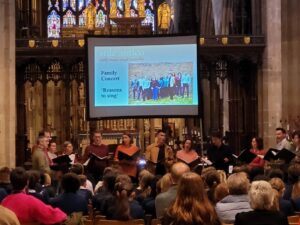 Reasons to Sing, family concert by Stile Antico at Newcastle Cathedral funded by Arts Council England and featuring year 8 pupils singing the catch Sing You Now After Me