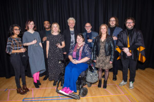 Actor and philanthropist Michael Sheen with A Writing Chance 2021-22 Writers a UK wide development programme for Working class writers and UK publishing addressing Diversity in UK Publishing and creative industries