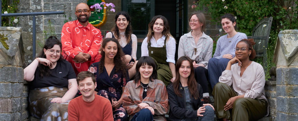 A Writing Chance 2024-25 writers at the Arvon Residential Writing Retreat for Working class writers addressing Diversity in Uk Publishing and creative industries