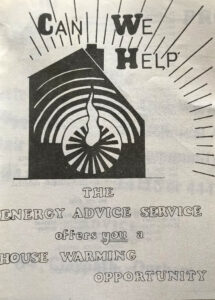 "Energy Advice Service" leaflet, Newcastle, David Green's personal collection